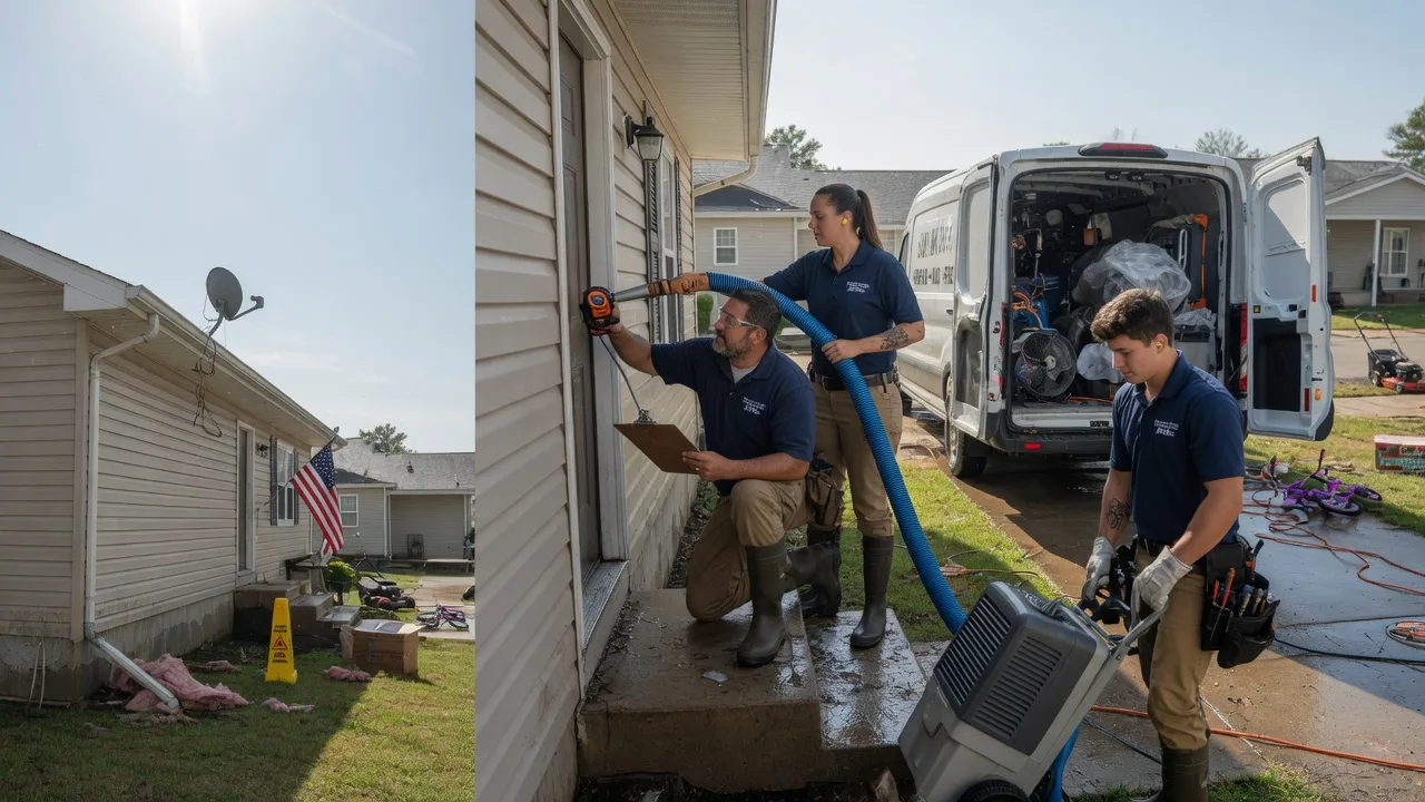 Ceiling Water Damage Restoration in Houlton, WI near me